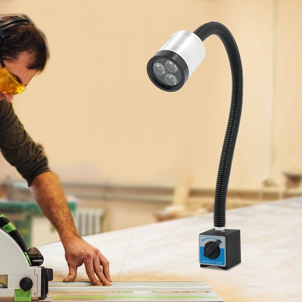 Arbejdslampe, 360° Justerbar, Magnetisk Base,sort