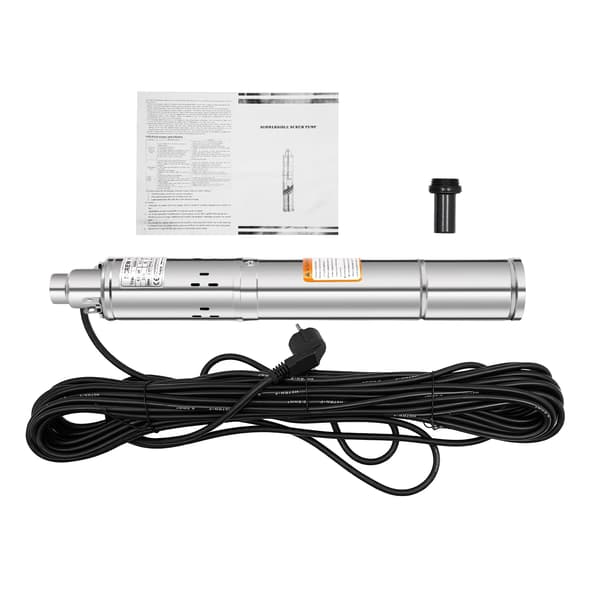 Dränkbar pump, konstruktion i rostfritt stål, högt flöde, silver, 220V, EU