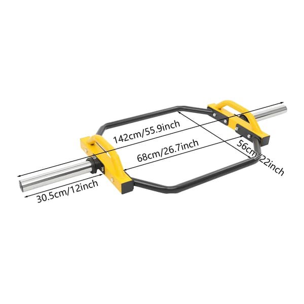 Hexagonal Dumbbell Bar, 150 kg kapacitet, kompakt design,GUL