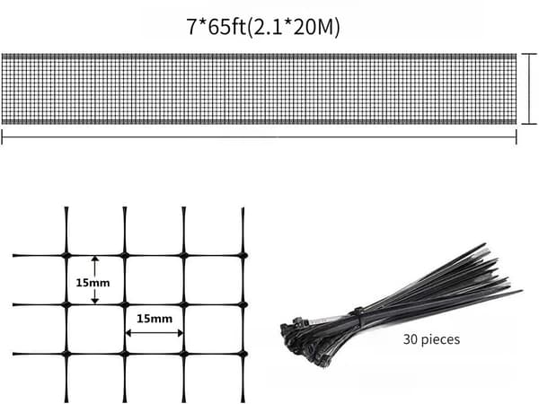Nylon Net, Fuglebeskyttelse, Alsidig Brug,2.1x20M