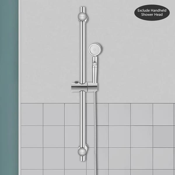 Duschskjutstång, 360° rotation, justerbar längd,Silver