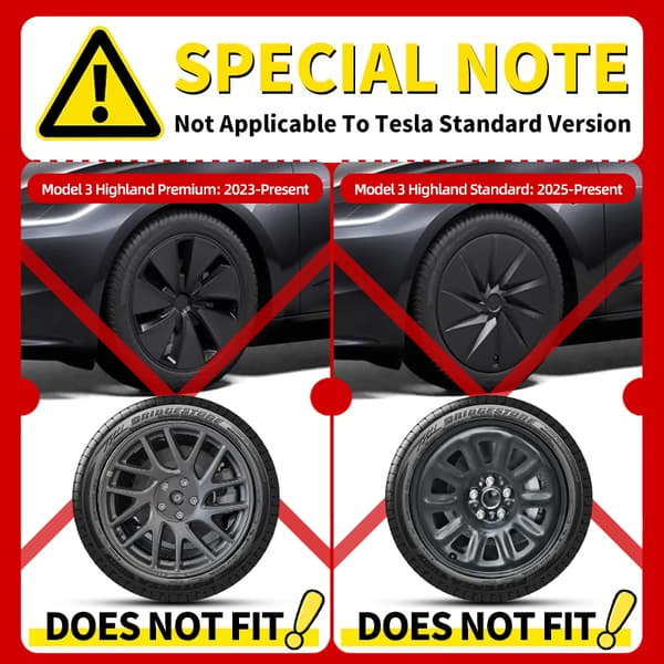 Hjulkapsler, Passer til Tesla Model 3, Stilfuld Hjulbeskyttelse,Arachnid Stil
