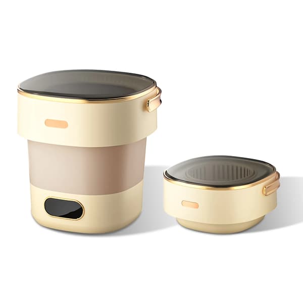 Vaskemaskine, Bærbart Design, Effektiv Rengøring,Beige