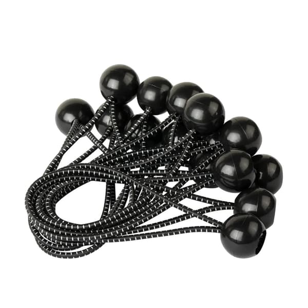 Bold Bungee Snore, 15 cm Længde, Kraftig Konstruktion,Sort-Hvid 10stk