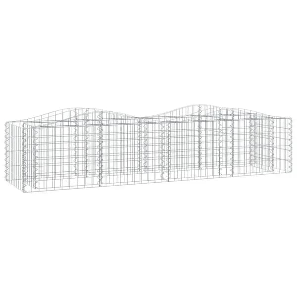Höjd bädd, hållbar galvaniserad järn, väderbeständig design,Silver