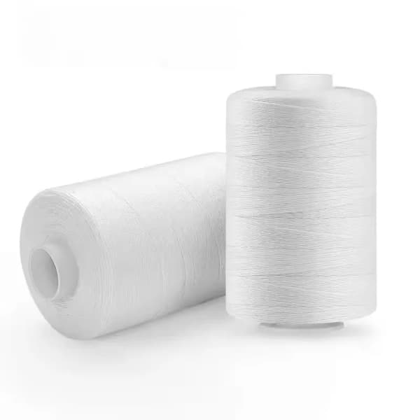 Sytråd, 100% Polyester, 500 Yards,hvid 2stk