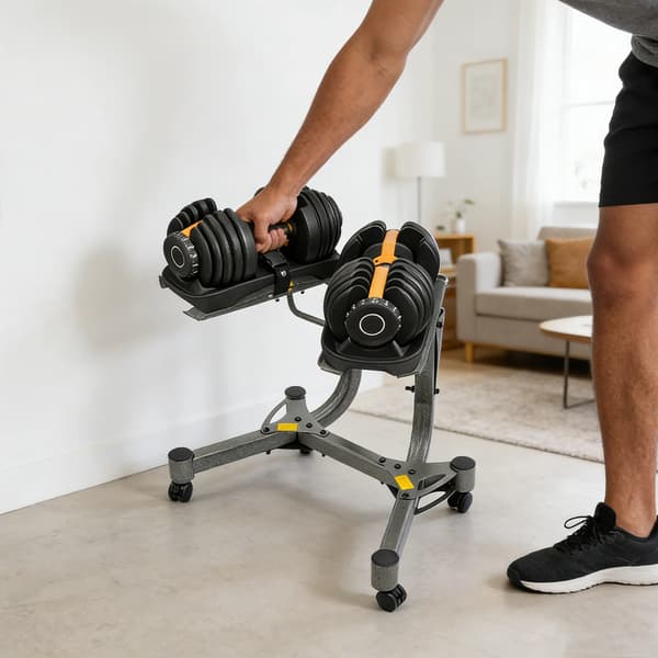 Hantelställ, 100 kg kapacitet, kompakt design,GRÅ