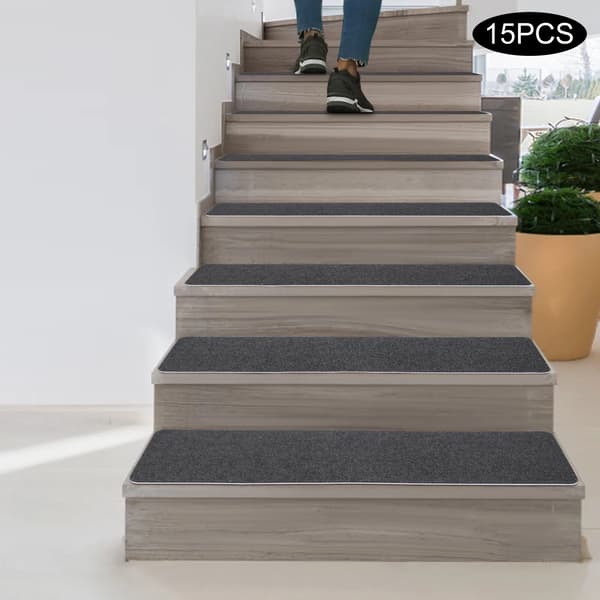 Trappemåtter, skridsikre design, komfortabelt blødt materiale,Grå