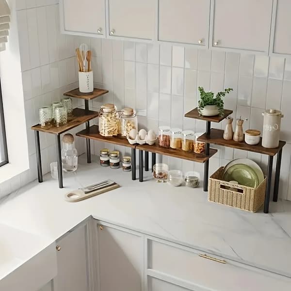Köksförvaringsställ, Justerbar Design, Mångsidig Användning,3 Lager