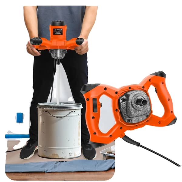Mörtelblandare, 2100 Watt, 6-hastighetskontroll,Rörare för murbruk