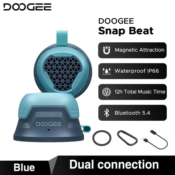 Bluetooth-högtalare, vattentät design, lång batteritid, SNAPBEAT BLÅ