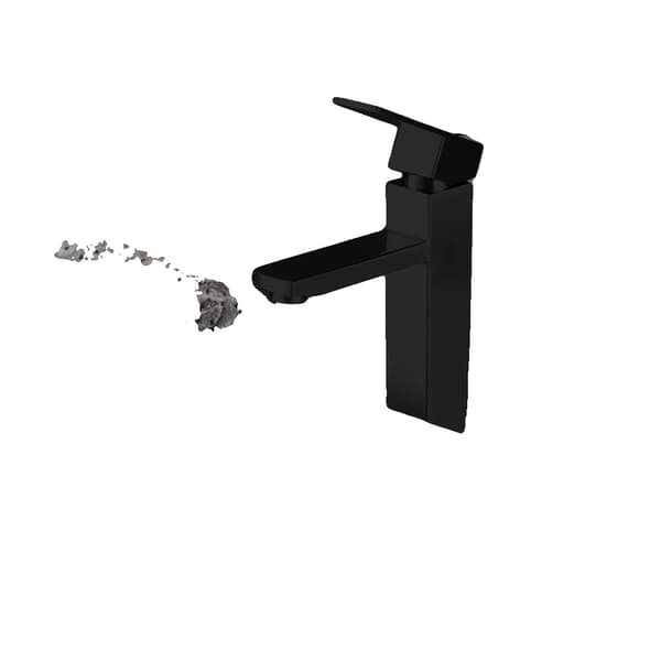 Basin Mixer Vandhane, Dækmonteret, Holdbart Rustfrit Stål,DMFB-høj, Rustfrit stål-d