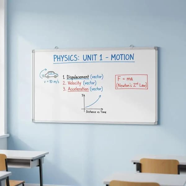 Whiteboard, Aluminiumkonstruktion, Magnetisk Overflade,hær grøn