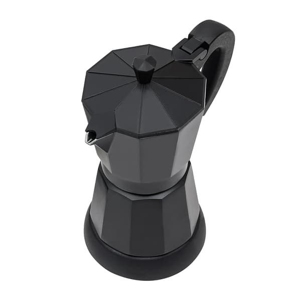 Kaffemaskine, Kompakt Design, Holdbar Aluminiumkonstruktion,sort