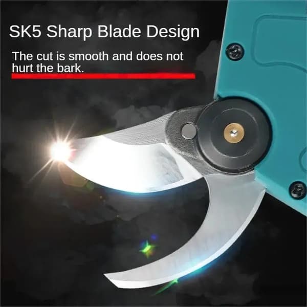 Trådløse Beskærersakse, Ergonomisk Design, Højkvalitets Klinge,Grå/Grøn