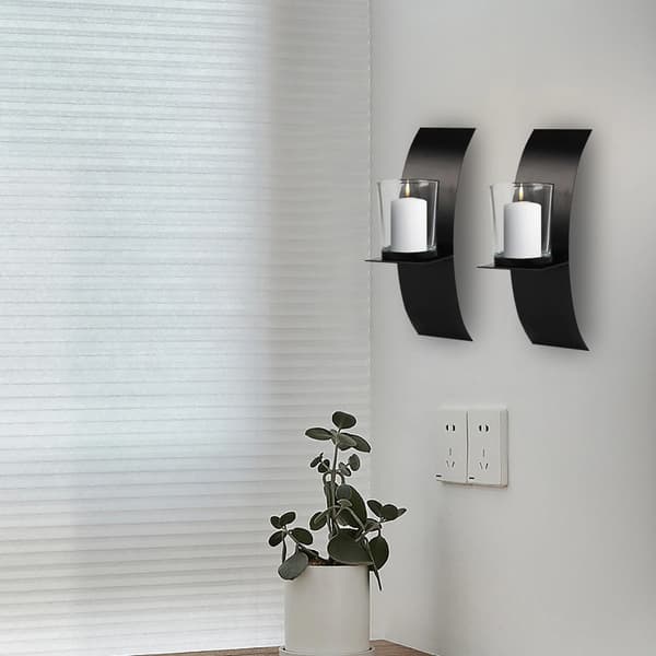 Ljuslykta, Modern Design, Lätt att Installera,svart
