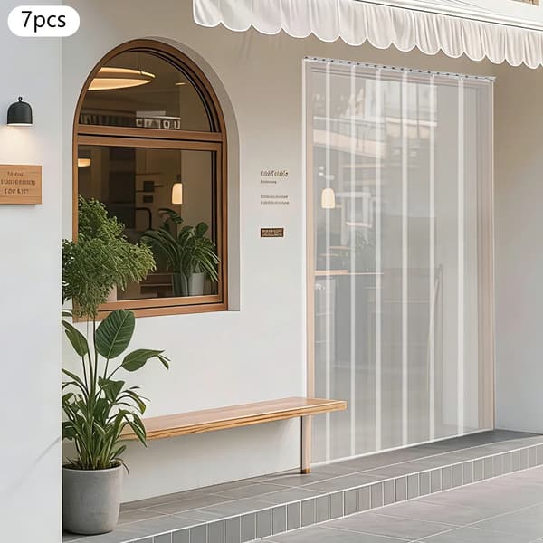 PVC Dørgardin, Lydreducerende, Nem Installation,Klar