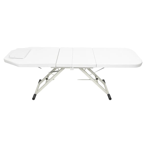 Massagebord, Bärbar Design, Justerbara Ryggstöd,VIT