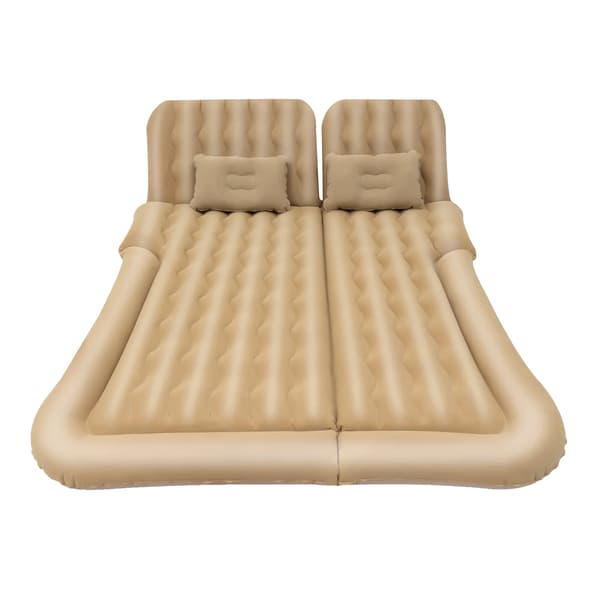Bil Oppustelig Seng, Ergonomisk Design, Høj Vægtkapacitet,Beige