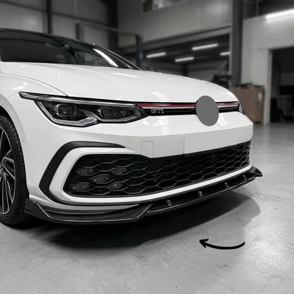 Front Bumper Lip Spoiler, Nem Installation, Holdbar Beskyttelse,sort