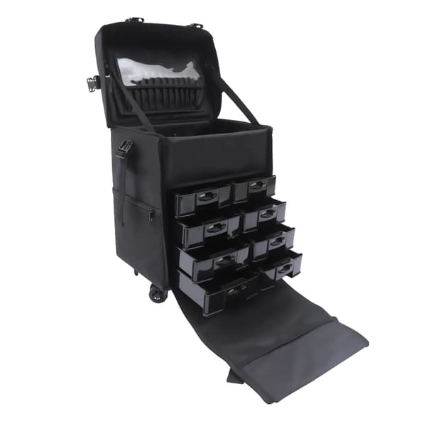 Kosmetiktrolley, Mångsidig Förvaring, Bärbar Design,svart