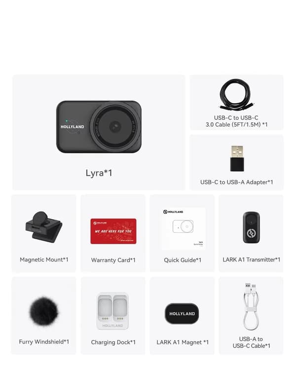 Webkamera, 4K UHD opløsning, automatisk indramning,mikrofon kamera kit