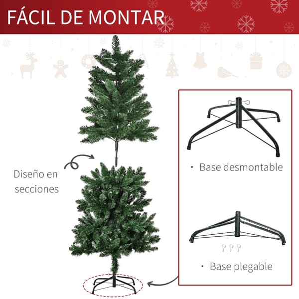 Konstgjord Julgran, Brandsäkert Material, Hållbart Stålstöd, 1.5M