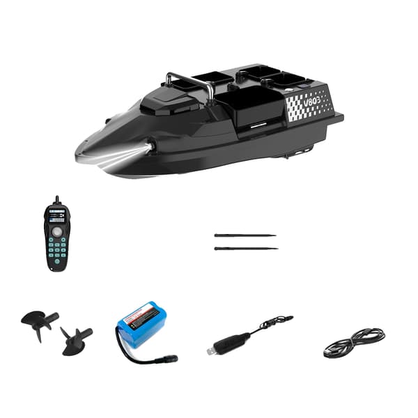 Bait Boat, GPS Navigation, 4 Bait Kasser,12000mah
