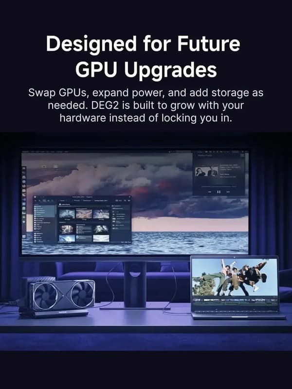Dokkausasema, USB-C HUB, M.2 Laajennusliitäntä,MINISFORUM DEG2