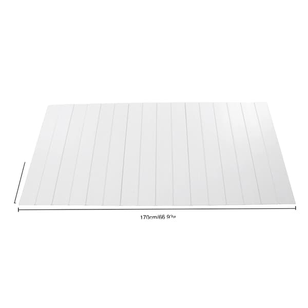Badekar Dæksel, Foldbart Design, Vandtæt og Let at Rengøre,HVID