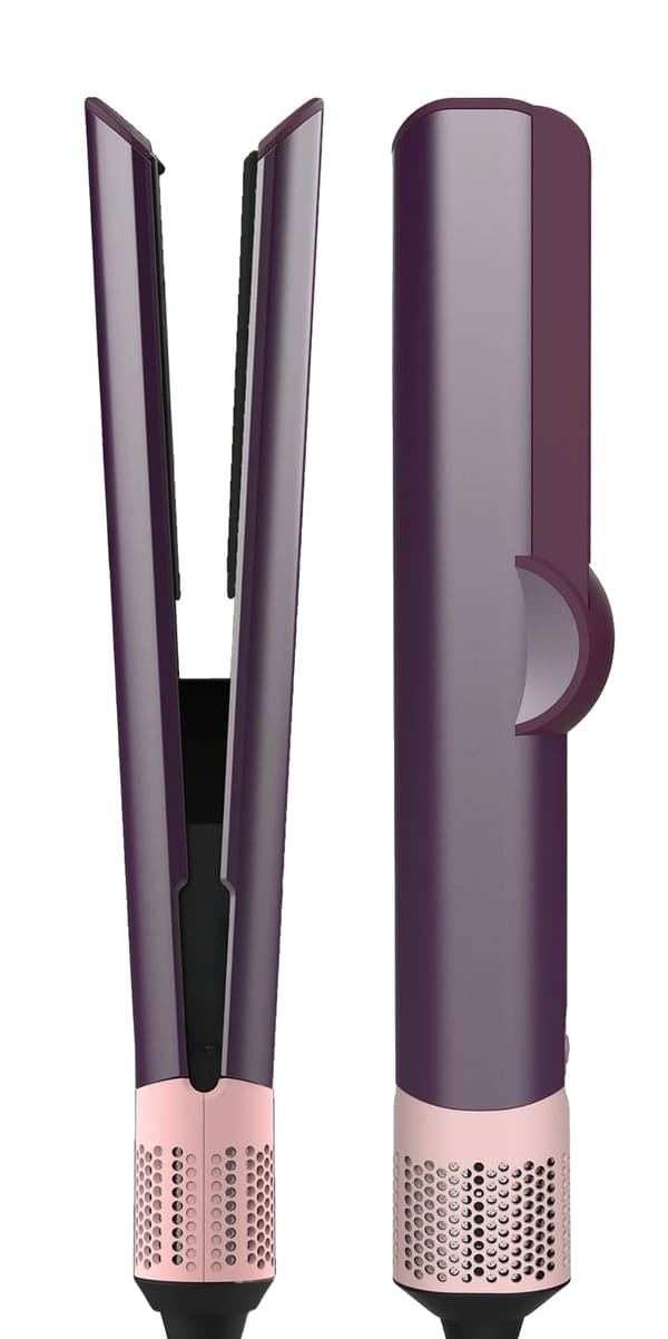 Hårtørrer Glattejern, Dobbeltbrug, Ergonomisk Design,LILLA, EU-b
