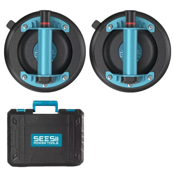 Vakuum Sugkoppar, 200 KG Lastkapacitet, 2-Pack,2 PCS Full Kit