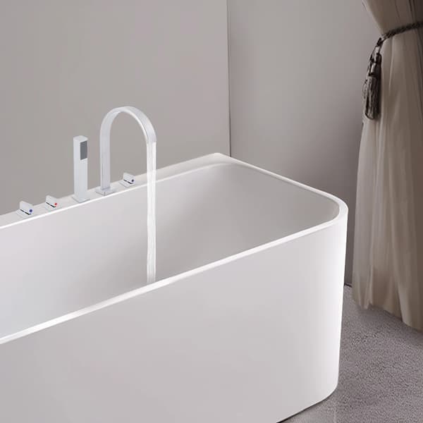 Basinblandare, Trehandtag, Modern Design,Krom