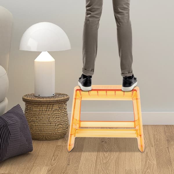 Stege, 2 nivåer, skyddande vaddering,Orange
