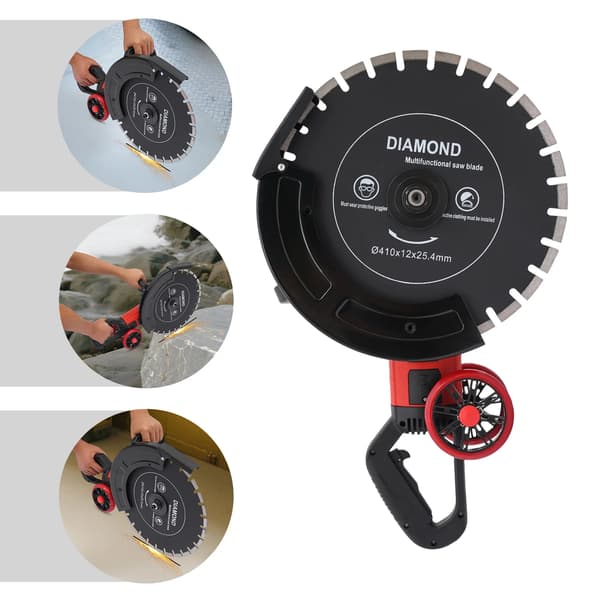 Betonsav, 4000W Motor, 410 mm Klinge Diameter,EU, sort