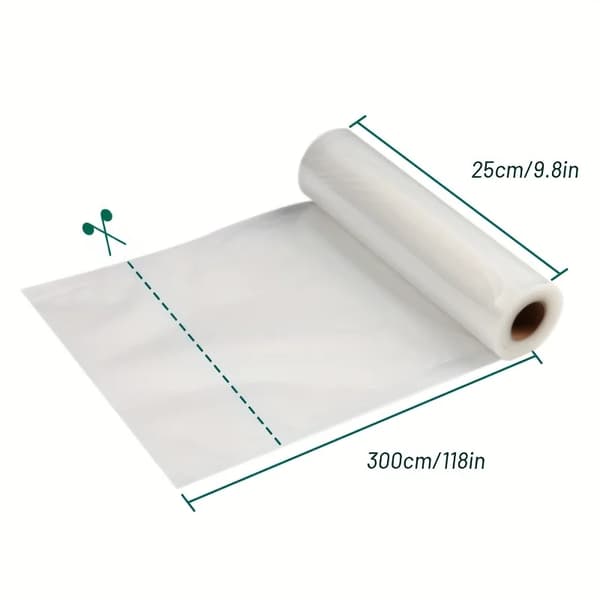 Vakuumförpackningspåsar, Hållbar Design, Lättskuren Funktion,25cmx3m