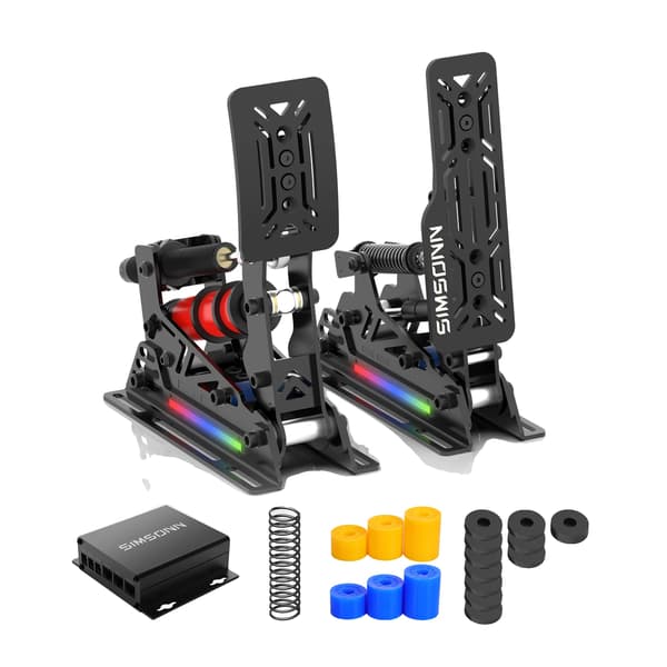 Sim Racing Pedaler, Højstyrkestål, USB3.0 Forbindelse,Pro X Ultra P2-H2