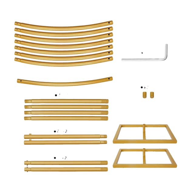 Bröllopsbåge, Metallram, Inomhus- och Utomhusbruk,FR-GULD, 2.1m-2.4m
