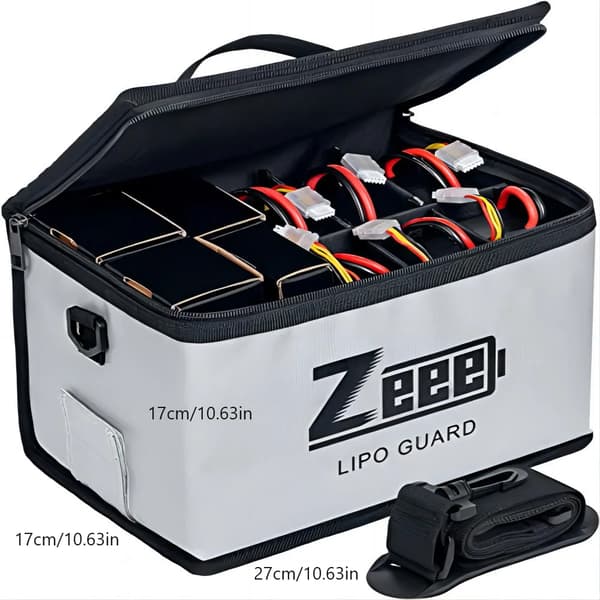 Lipo Batteriväska, Brandsäker, Explosionssäker Design,10 Cell