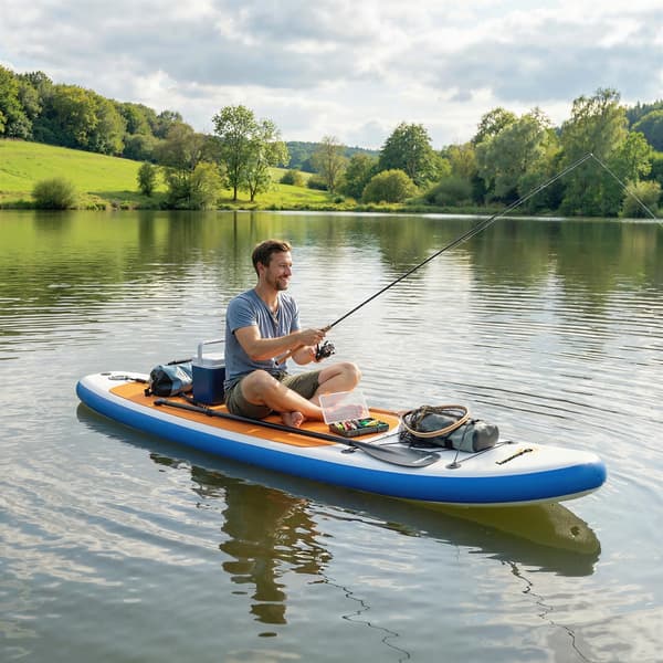 Stand Up Paddle Board, Oppusteligt Design, Komplet Tilbehørssæt,HVID