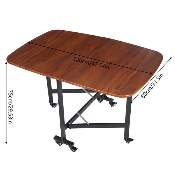 Spisebord, Foldbart Design, Høj Belastningskapacitet,Chokolade
