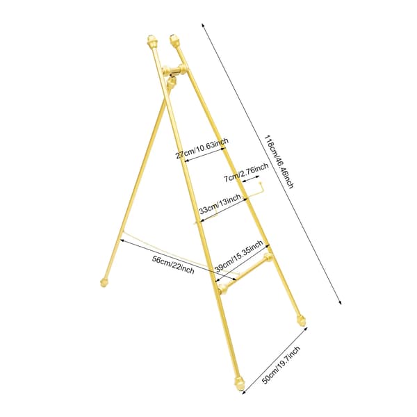 Bryllupsdisplayramme, Justerbar hældning, Moderne design,Guld
