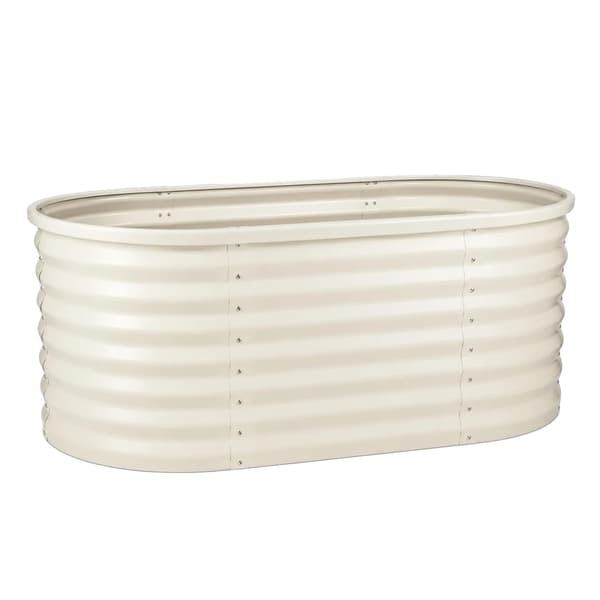 Höjd Trädgårdsbädd, Hållbar Stål, Lätt Montering,beige