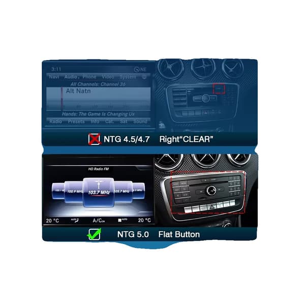Bilmodul, Stöder CarPlay och Android Auto, GPS-navigering,FÖR NTG5.0 Mercedes
