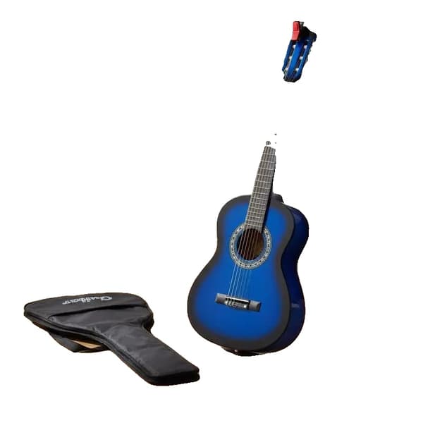 Akustisk Gitarr, Lätt Design, Ideal för Nybörjare,Blå