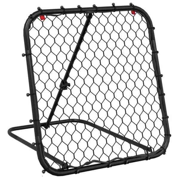 Fodbold Rebounder, Justerbar Højde, Holdbar Stål Konstruktion,Sort