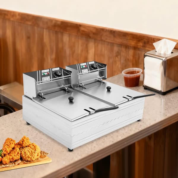 Fritöskanna, Stort kapacitet, Justerbar temperatur,Silver