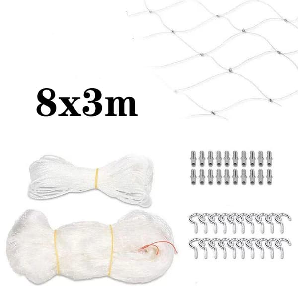 Katte Net, Kæledyr Sikkerhedsbarriere, Alsidig Installation,8x3m