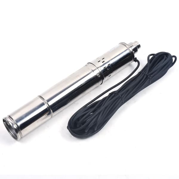 Nedsänkbar Vattenpump, Rostfritt Stål, Hög Effektivitet,EU, 220V, Silver