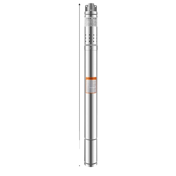 Nedsänkt Pump, 1000 L/h Max Flöde, 55 m Huvud,EU, Silver, 220V